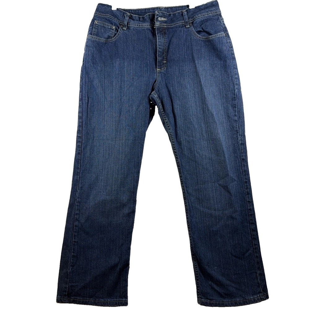 Lee Riders Jeans Womens 35x28 16P Medium Wash Mid Rise Straight Leg Stretch